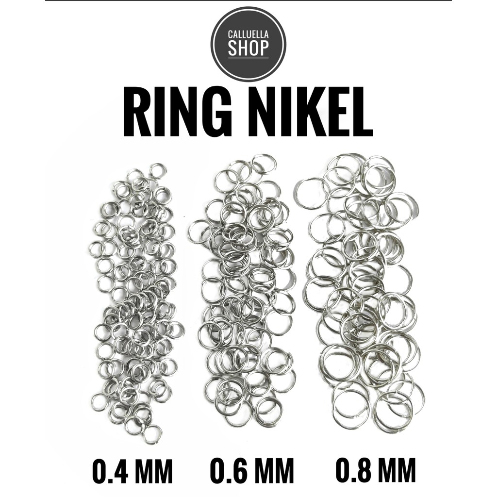 20 gram RING NIKEL JUMP RING | BAHAN KERAJINAN TANGAN ANTING GELANG KALUNG STRAP MASK MASKER BROS DI