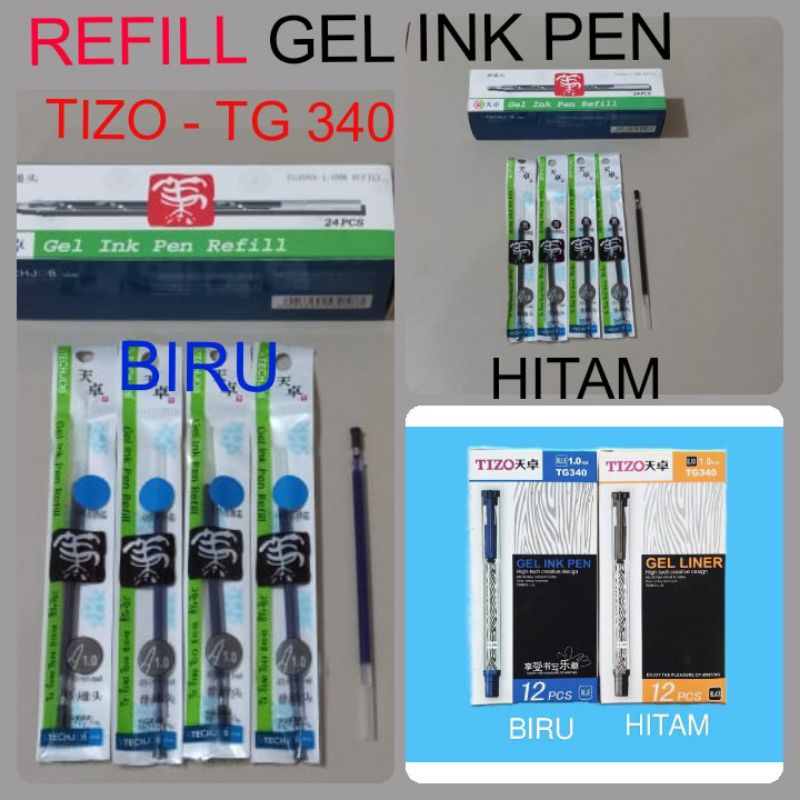 

REFILL GEL INK PEN TIZO / ISI ULANG PUL PEN TIZO TG-340 1.0 mm