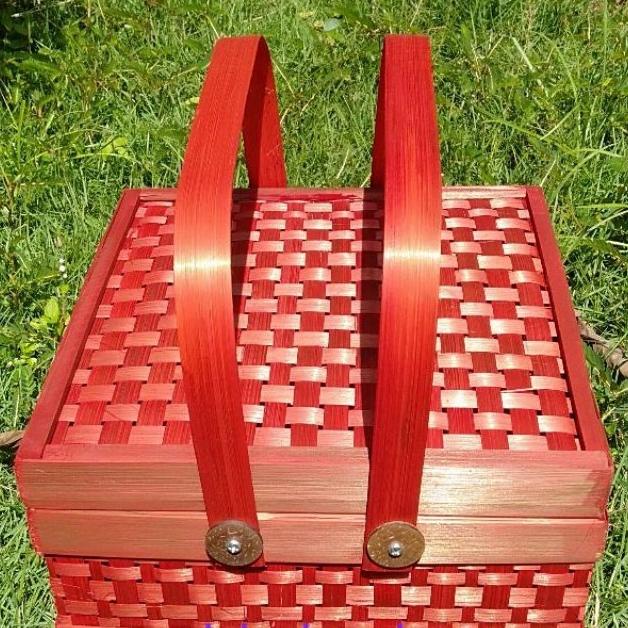 

BISA BAYAR DITEMPAT hampers imlek sakose rantang merah nuansa imlek - besek 18x18cm BERMUTU Kode 457