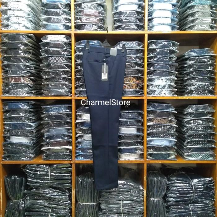 Celana Celana Kerja Formal Pria Slim Fit | Kantor | Bahan | Biru Dongker