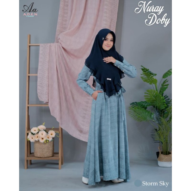 GAMIS NURAY DOBY READY STOK BY ADEN