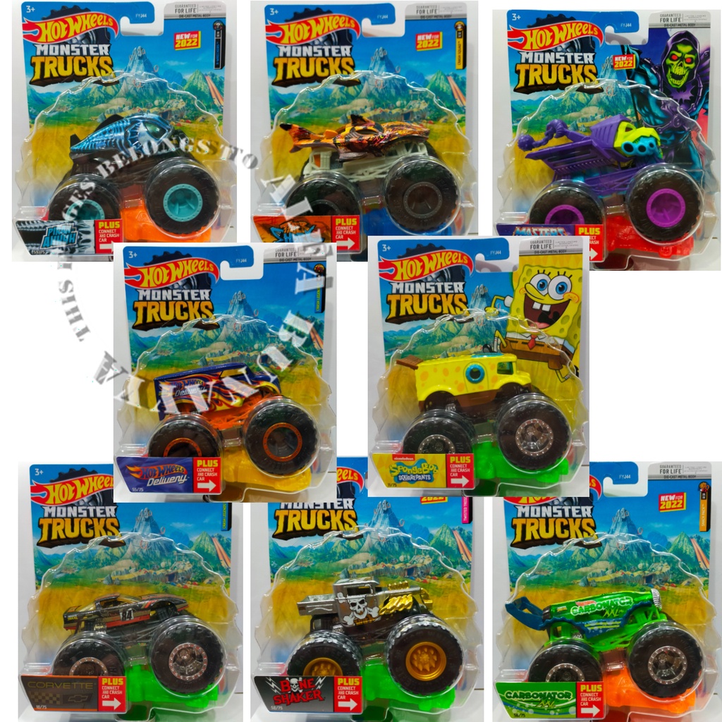 HOT WHEELS Monster Trucks - SERI H - Hotwheels Truck Original - Mainan Diecast Truk