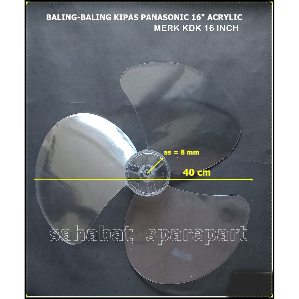 BALING-BALING KIPAS ANGIN PANASONIC ,KDK 16 INCH ACRYLIC