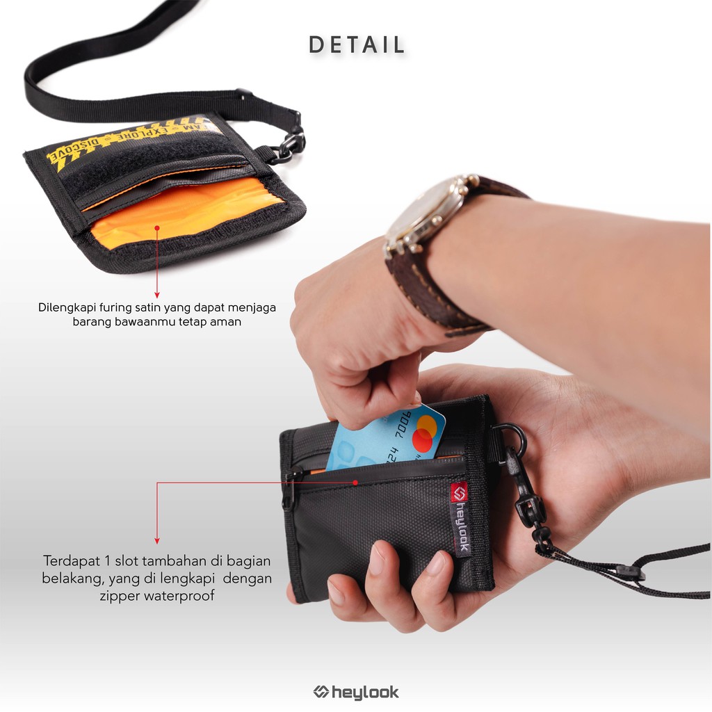 HEYLOOK Project - Sling Pouch SALT Pouch Wallet Waterproof Dompet Coin Anti Air Sling Bag Pouch