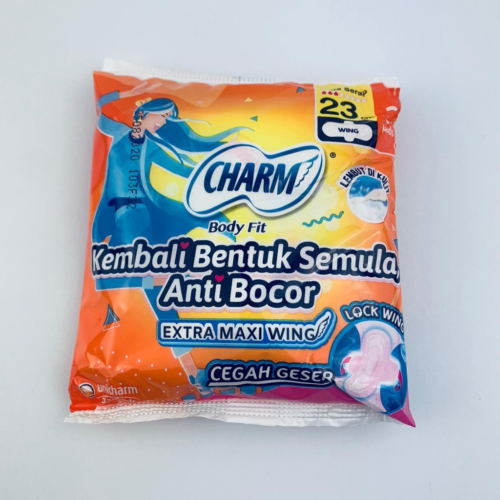 Charm BodyFit / Pembalut Extra Maxi Wing / 23cm Isi 2pads