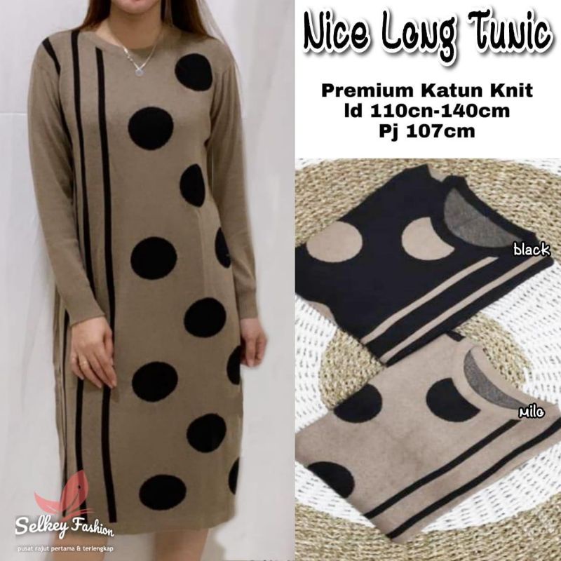 nice long tunik//baju rajut//by selkey