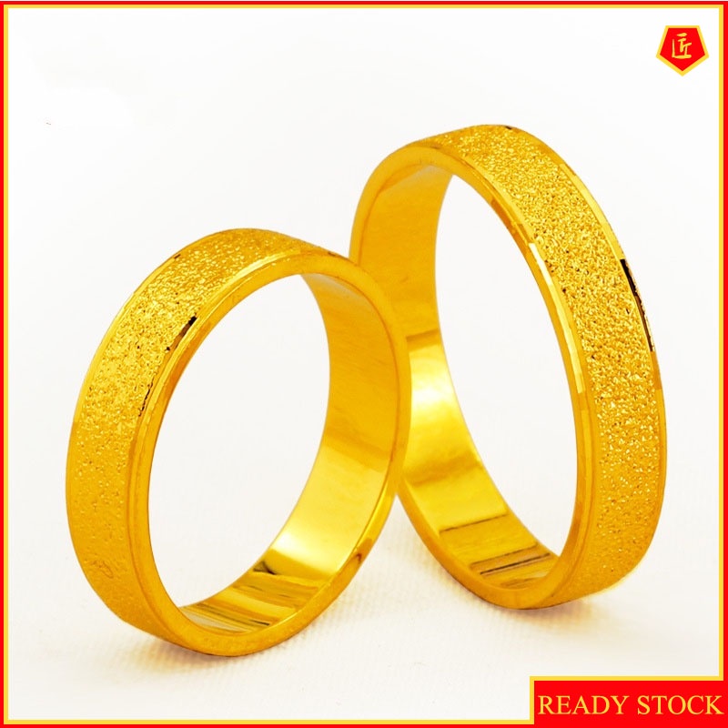 [Ready Stock]Simple Elegant Golden Couple Ring