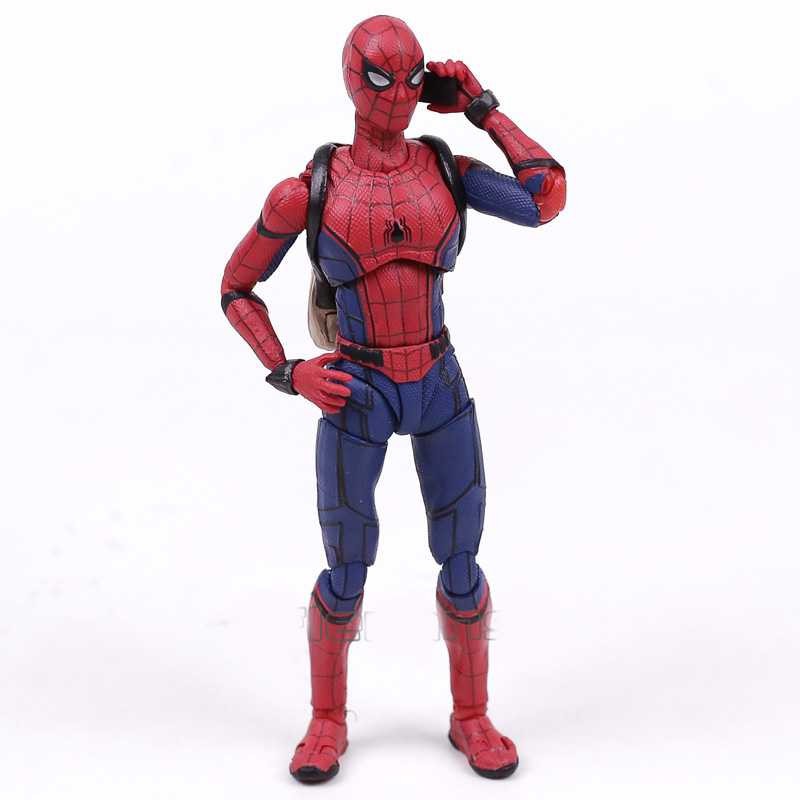 Shfiguart Spiderman AF 02 Action Figure Terbaru Alat Pendukung Bakat Gambar Anti Pose Tdk Wajar