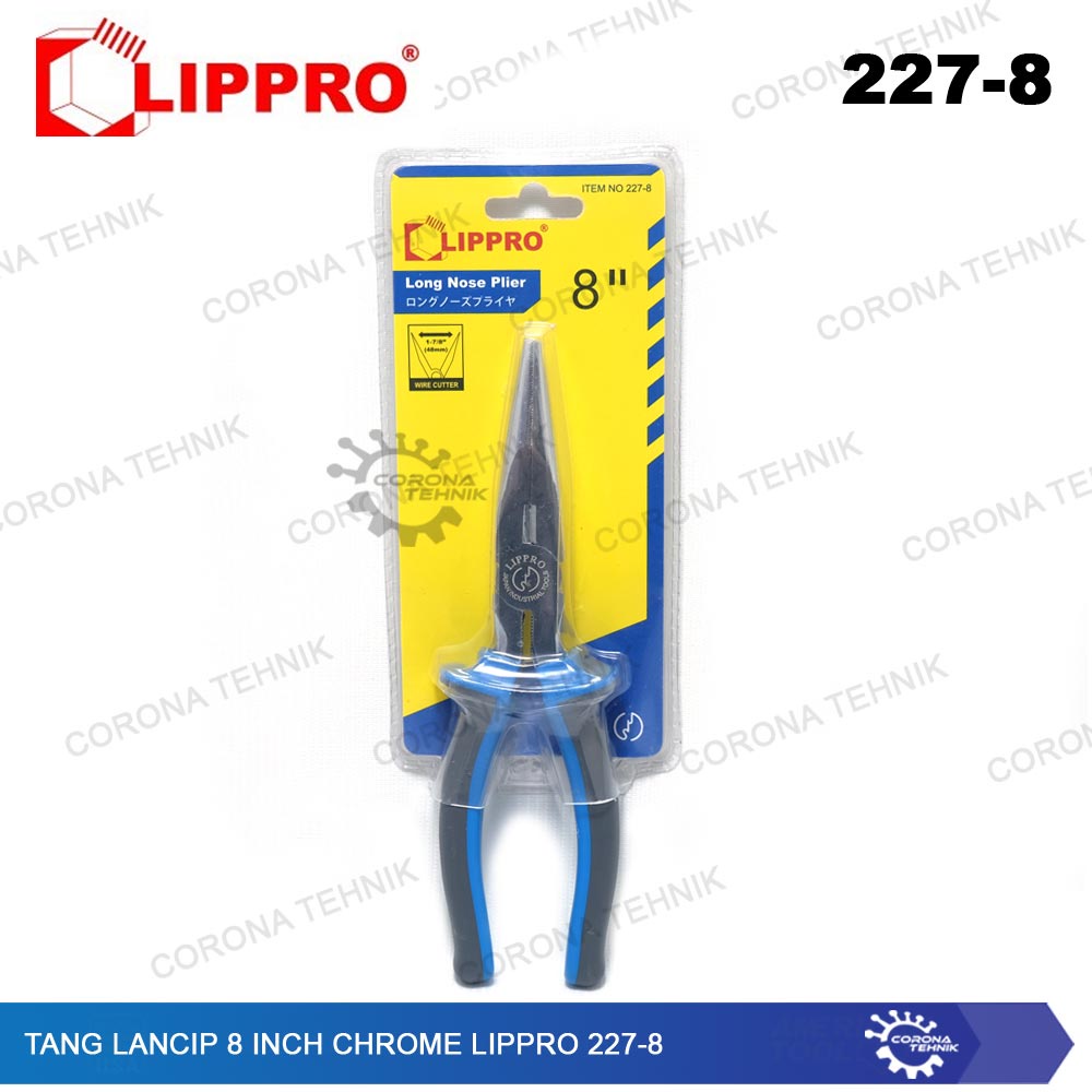 Lippro 227-8 Chrome - Tang Lancip 8 Inch