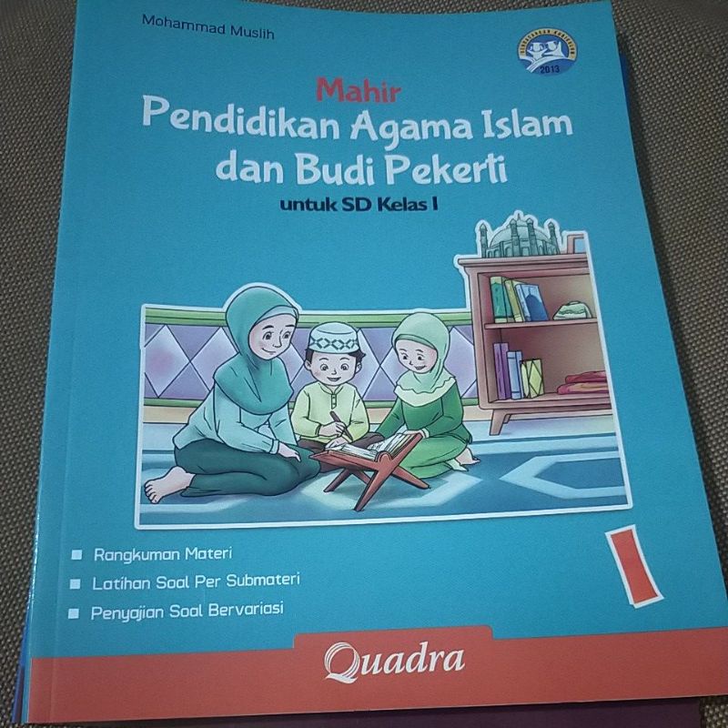 ORI buku mahir pendidikan agama Islam Dan Budi pekerti k13 kelas 1 penerbit Quadra