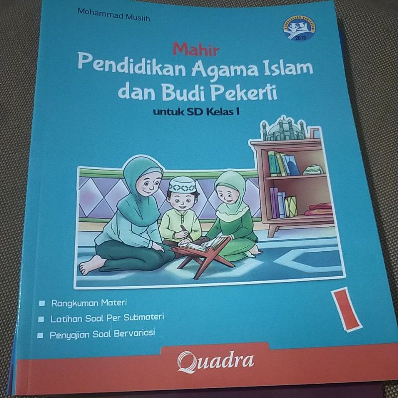 ORI buku mahir pendidikan agama Islam Dan Budi pekerti k13 kelas 1 penerbit Quadra