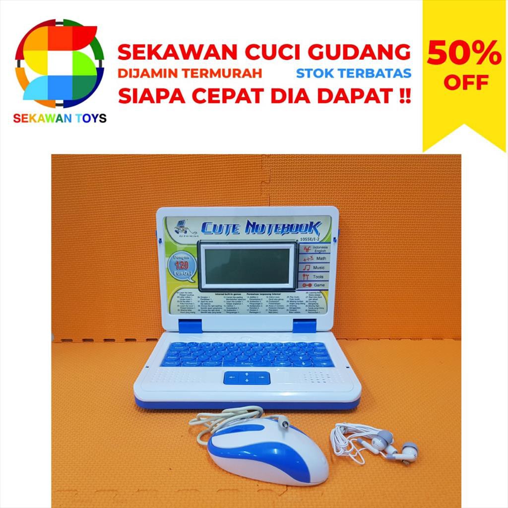 Mainan Anak Laptop / Cute  Notebook TERMURAH