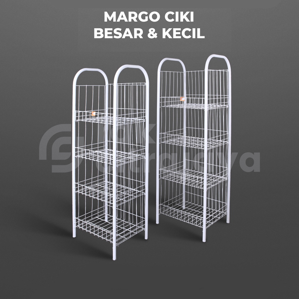 MARGO CIKI SUSUN 4 BESAR / KECIL | RAK CIKI RAK SNACK JUMBO SERBAGUNA