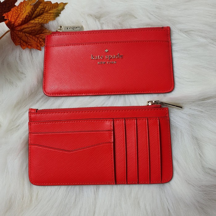 KS Staci large slim card hold wlr00362 - digital red