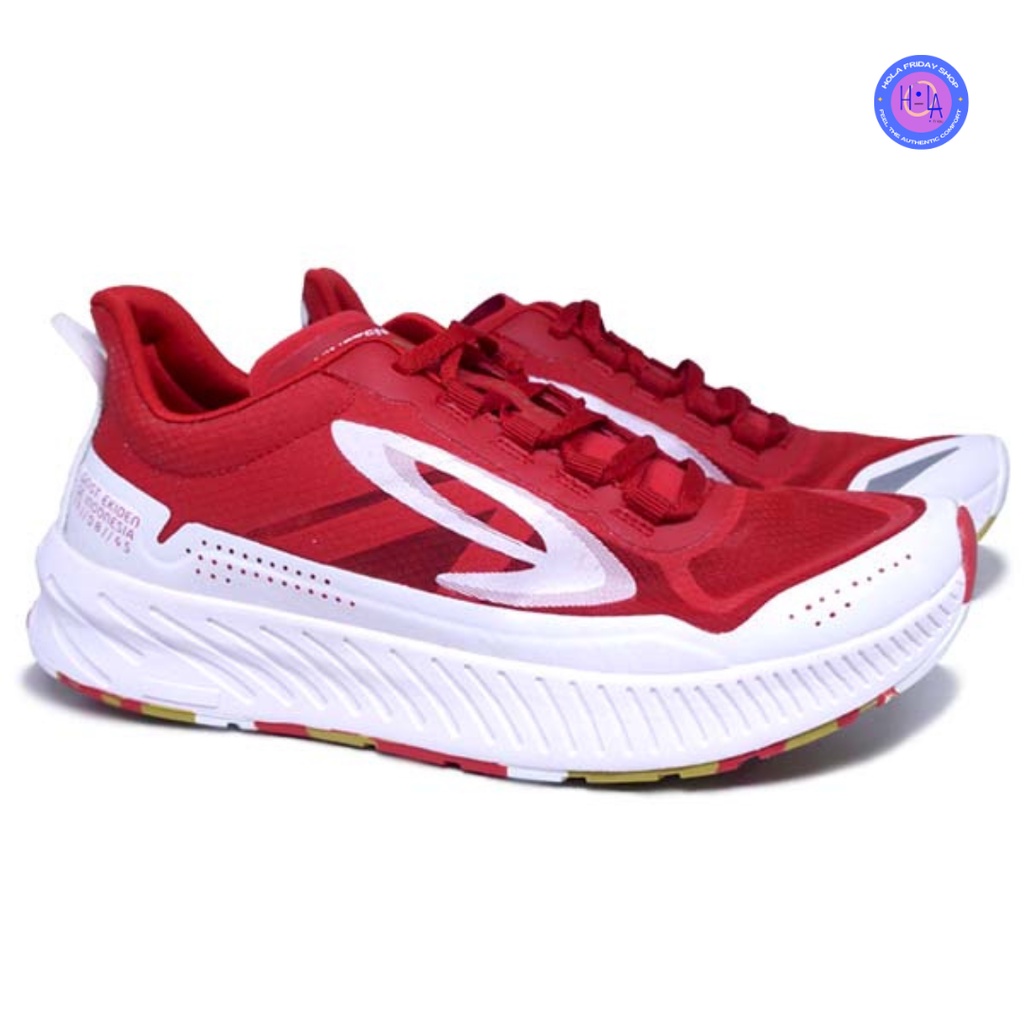 Sepatu Sport Running Shoes 910 Nineten Geist Ekiden Red/White