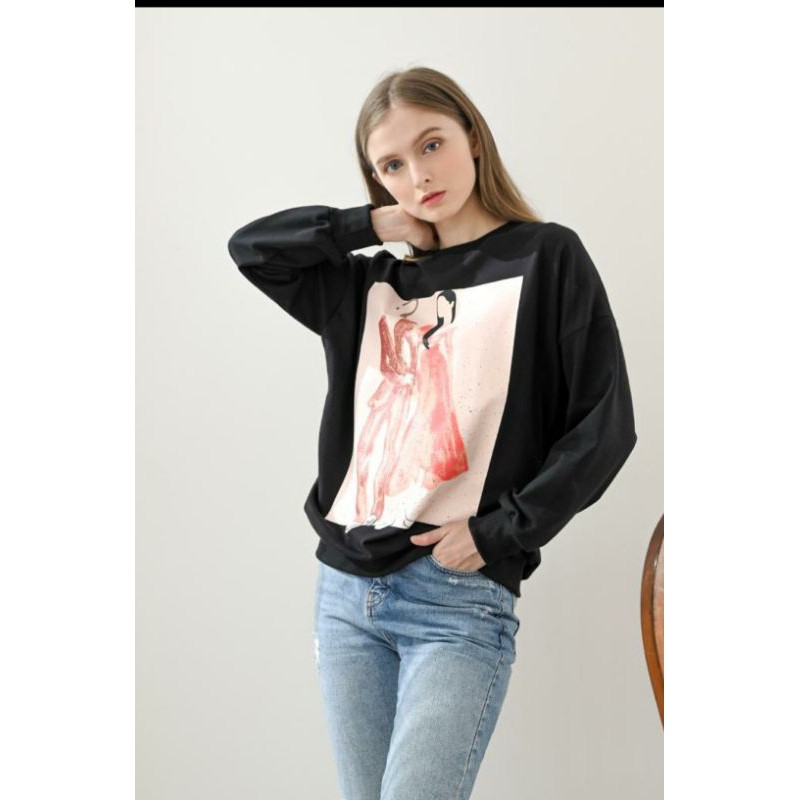 SWEATER ZR GIRL GREY FREE MASKER ZR