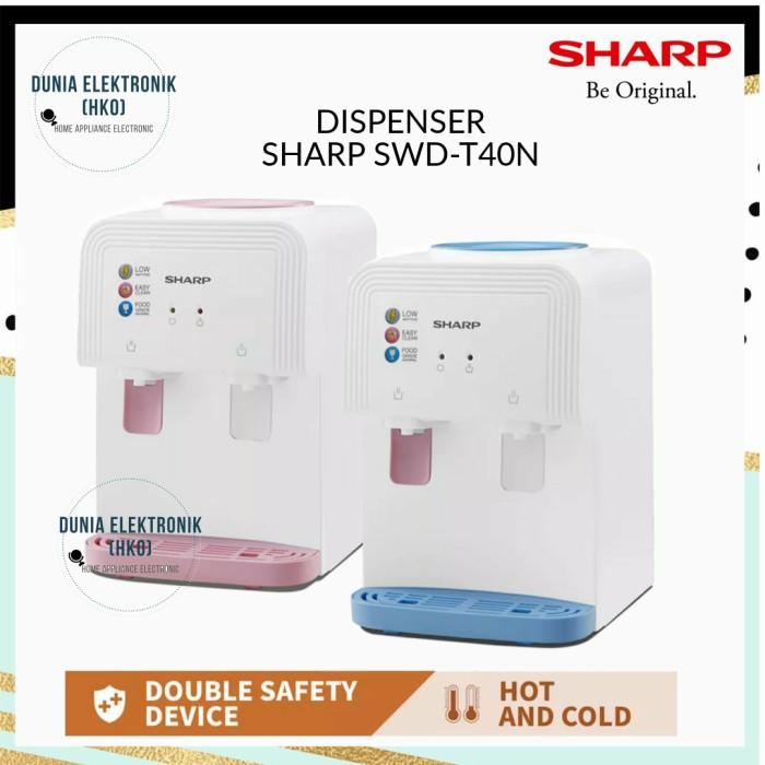 Dispenser Dispenser Sharp Swd-T40N T40N Dispenser Portable Galon Atas 2 Kran