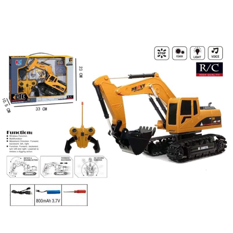 RC TRUCK EXCAVATOR KERUK CONTRUCTION 360 REMOTE CONTROL