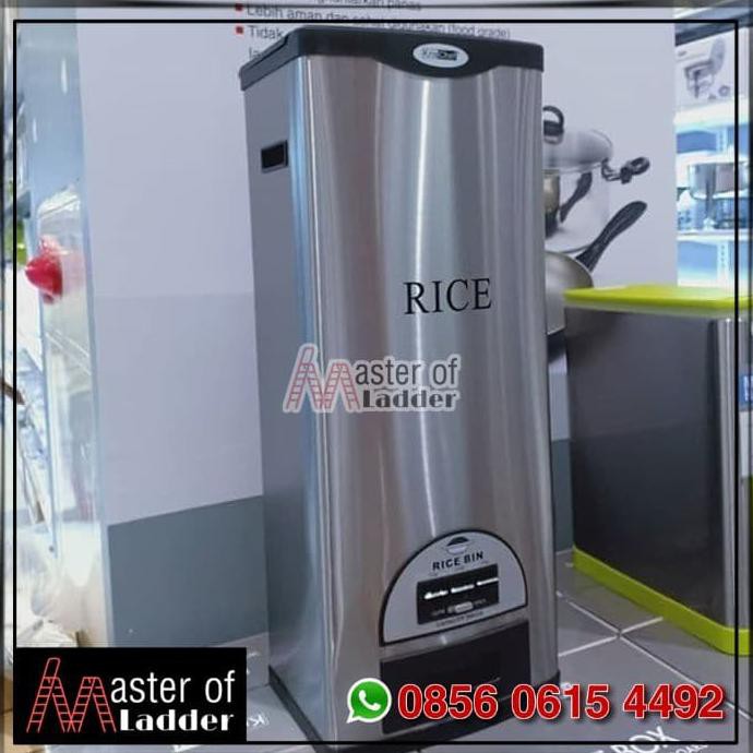 Buruan Beli] Rice Box/Tempat Beras 30 Kg Stainless Steel Higienis