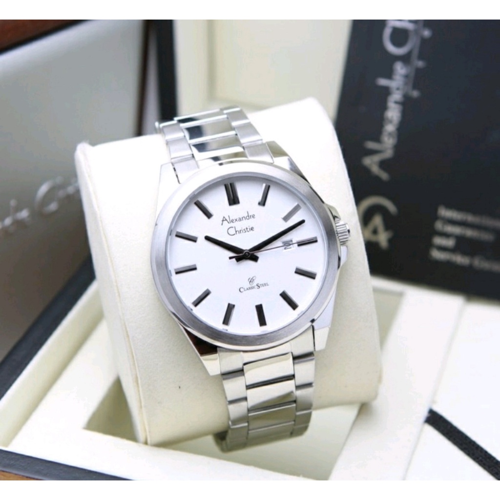 Alexandre Christie AC 8663 Jam Tangan Rante Original Garansi Resmi 1 Tahun