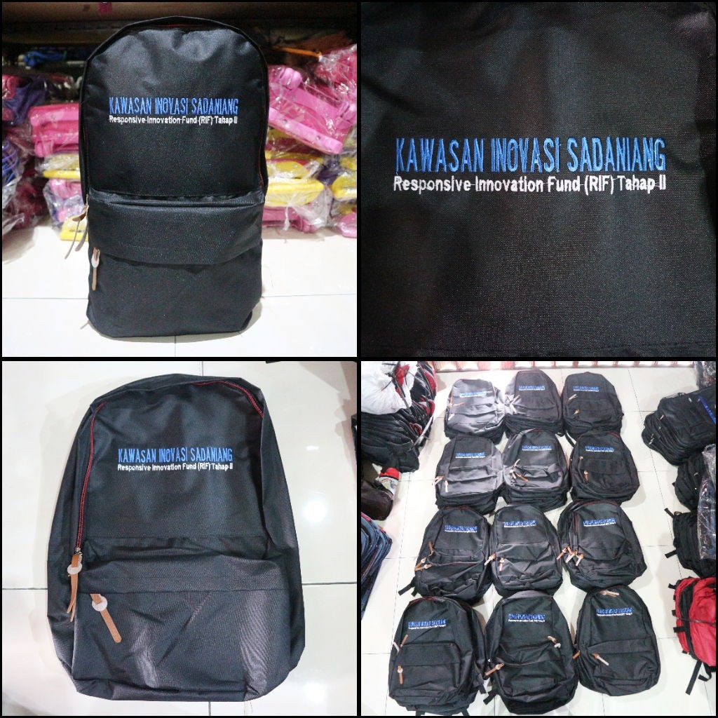 Jual Tas Grosir Sablon Bordir Ransel Seminar Pelatihan Lembaga Tas Souvenir Hadiah