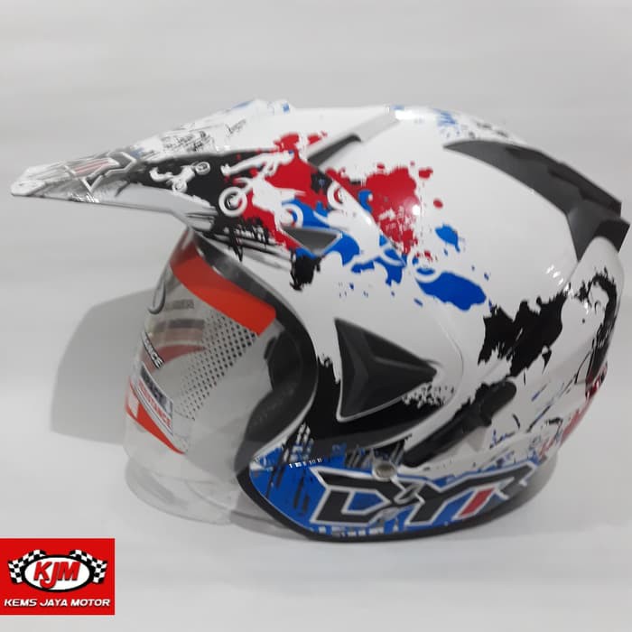 Helm dyr semi cross corak