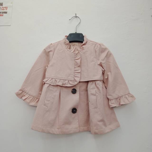Jaket coat anak perempuan impor