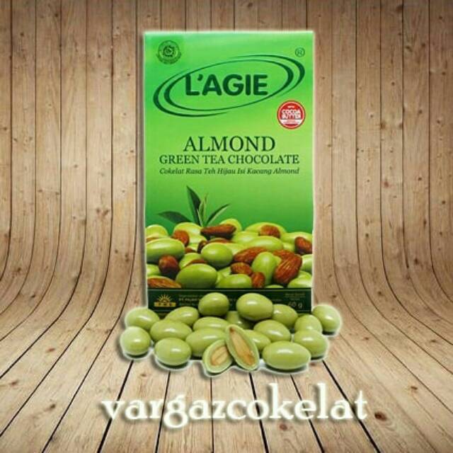 

Lagie Almond Green Tea Chocolate Coklat Green Tea isi Almond