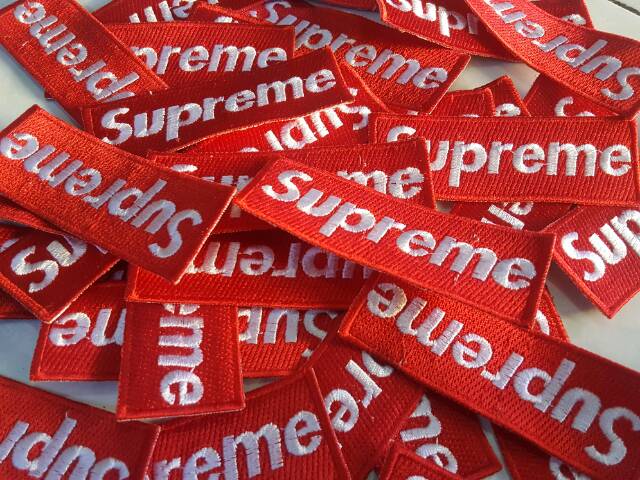 Emblem patch bordir supreme