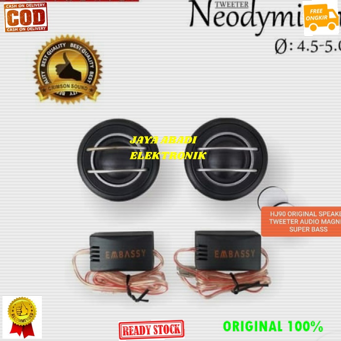 G04 ORIGINAL EMBASSY EMBASY SPEAKER MAGNET SUPER COBRA SPIKER SPEKER TWEETER TWITER PIEZOO PASIF SPK