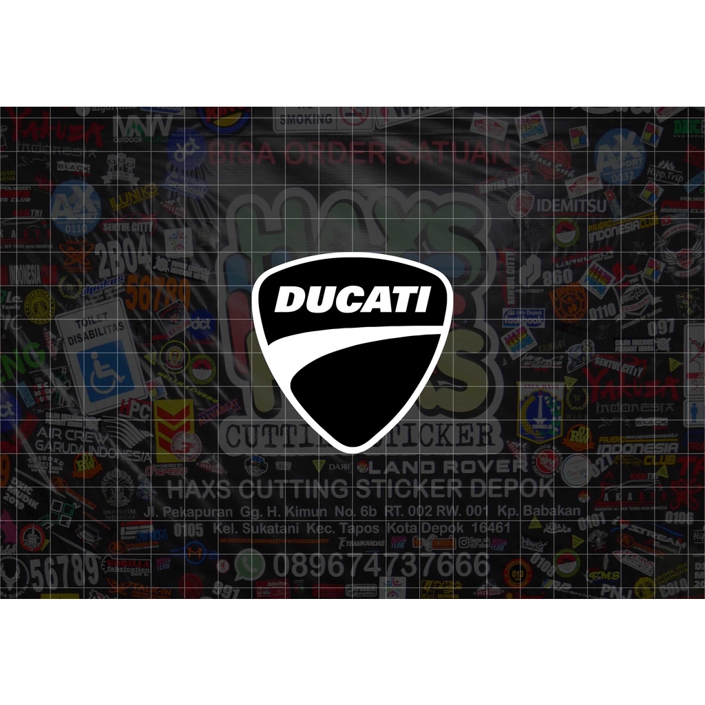 Cutting Sticker Logo Ducati Ukuran 6 Cm