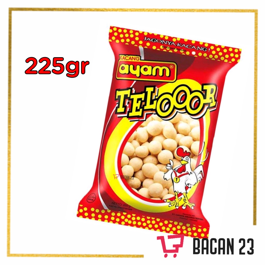 Kacang Ayam Telooor 225gr / Kacang Telur Oleh Oleh Khas Makassar / Kacang Telor / Bacan 23 - Bacan23