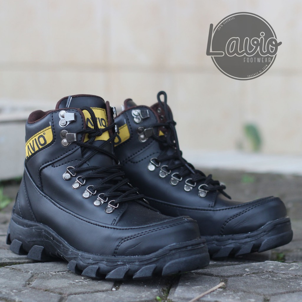 SEPATU SAFETY SEMI BOOTS KICKERS PRIA KULIT BOOT SAVETY BUT SEPTI BUTS SEVTI