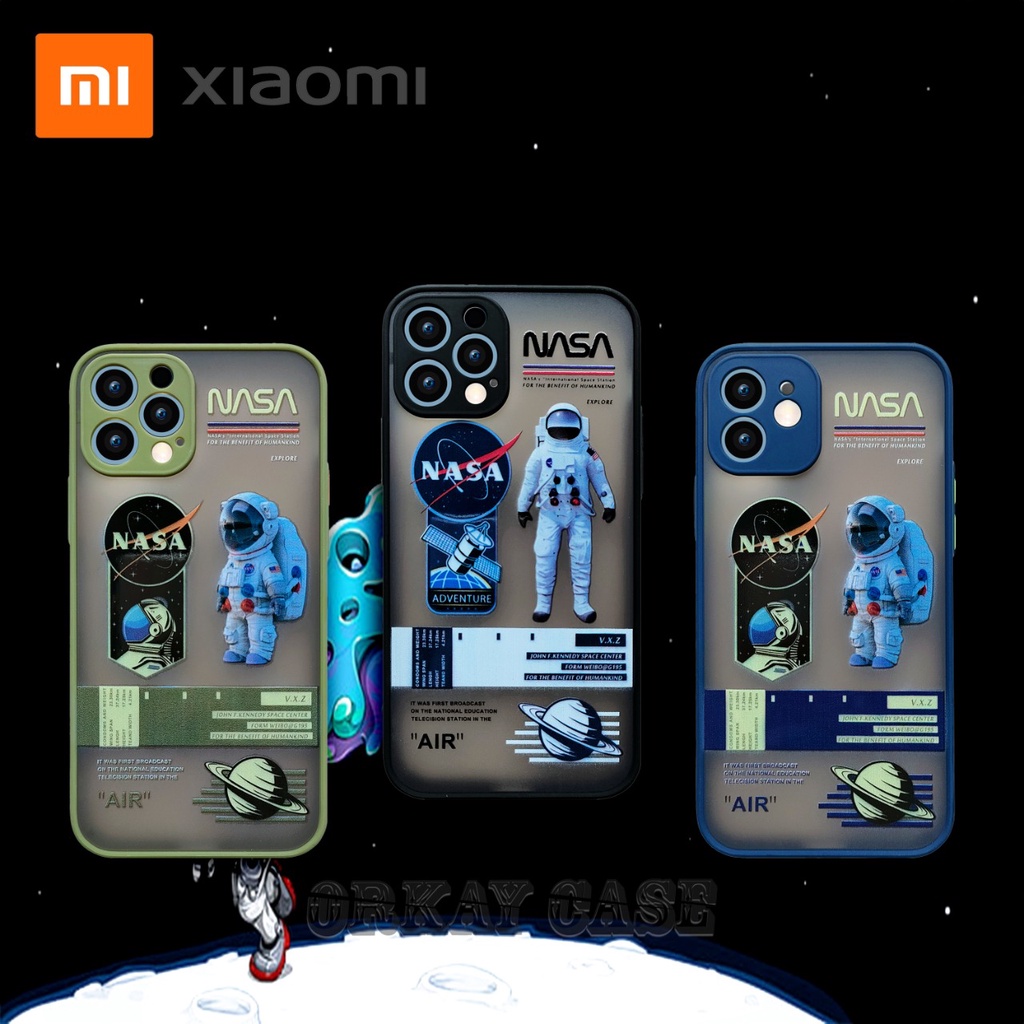 Case Motif Nasa Full Cover Camera Redmi 9A 9C Note 4x Note 4 Note 5 Note 6 5+