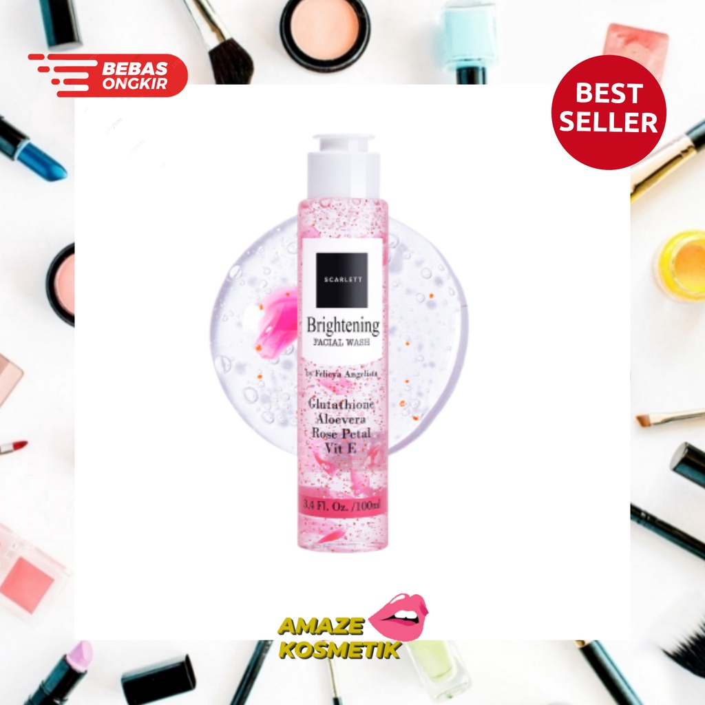 [1 Kg = 16Pcs ] SCARLETT WHITENING FACIAL WASH / SABUN CUCI MUKA SCARLET. (BPOM)