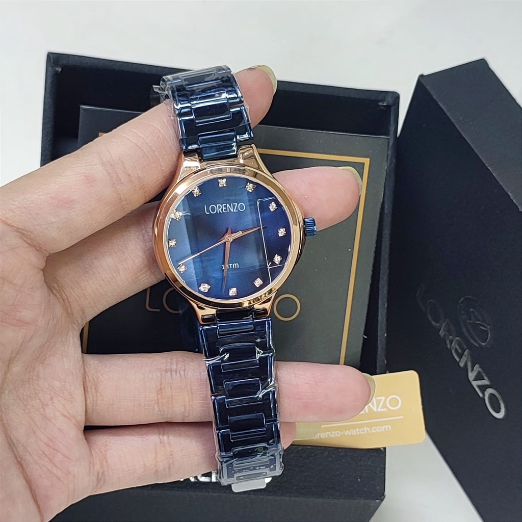 Jam tangan wanita Lorenzo 7014 tali rantai original