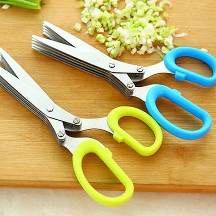 

Gunting sayur/ Gunting serbaguna/ Gunting 5 in 1 - Herb scissor