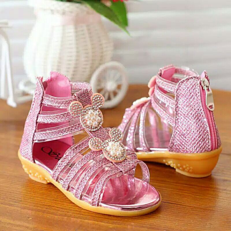 Sandal Anak Perempuan Tali sleting Kelinci YT08