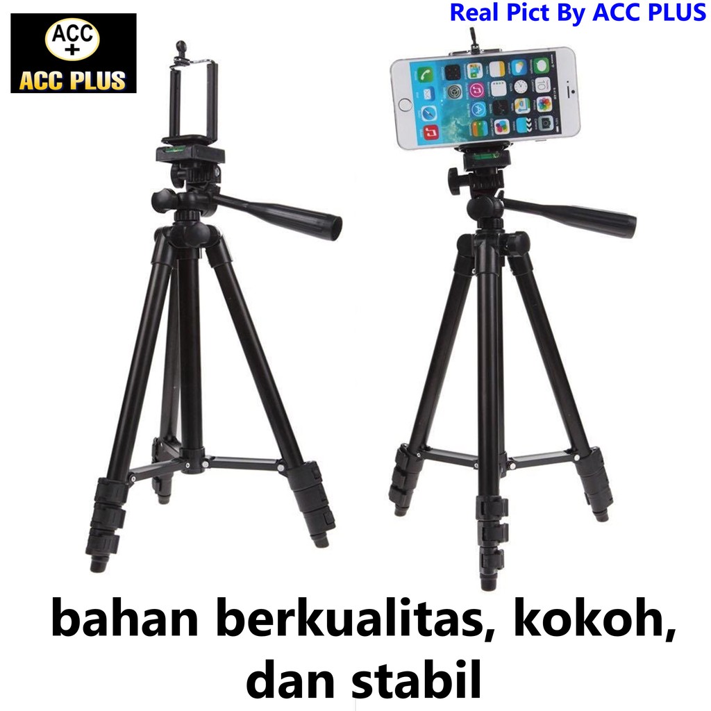 TRIPOD HANDPHONE HOLDER U 3120A / TRIPOD KAMERA KAKI STABILIZER 1 METER HIGH QUALITY