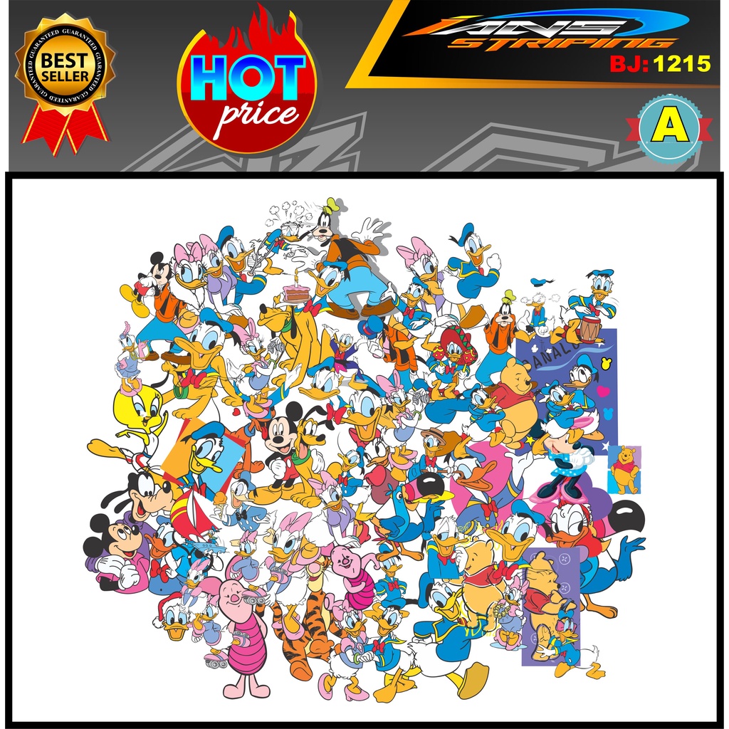 STICKER AESTHETIC DONALD DUCK / STIKER HOLOGRAM DONALD / STIKER ESTETIK