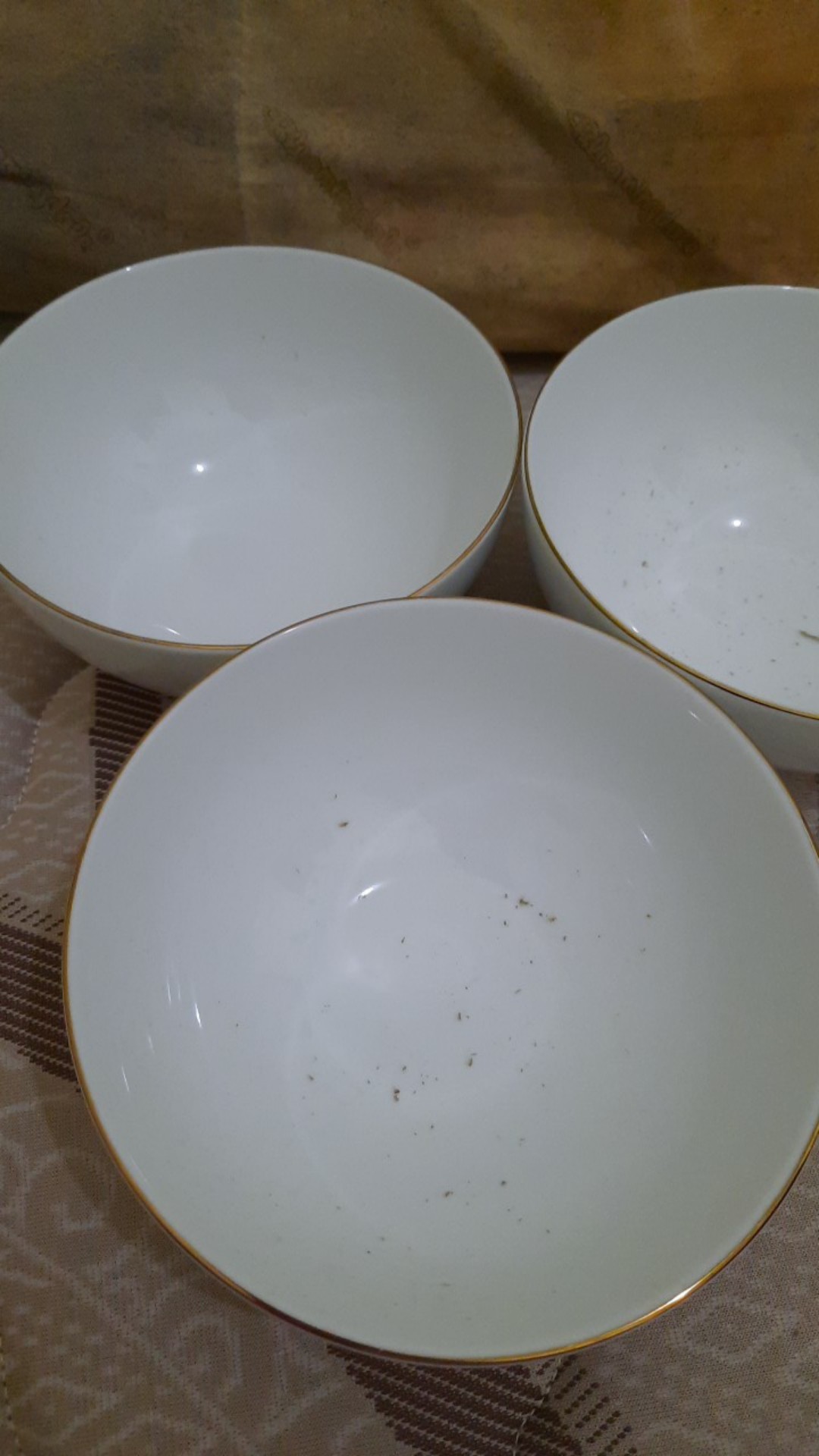 Mangkok Ramen List Emas / Ukuran 16cm / Mangkuk Mie