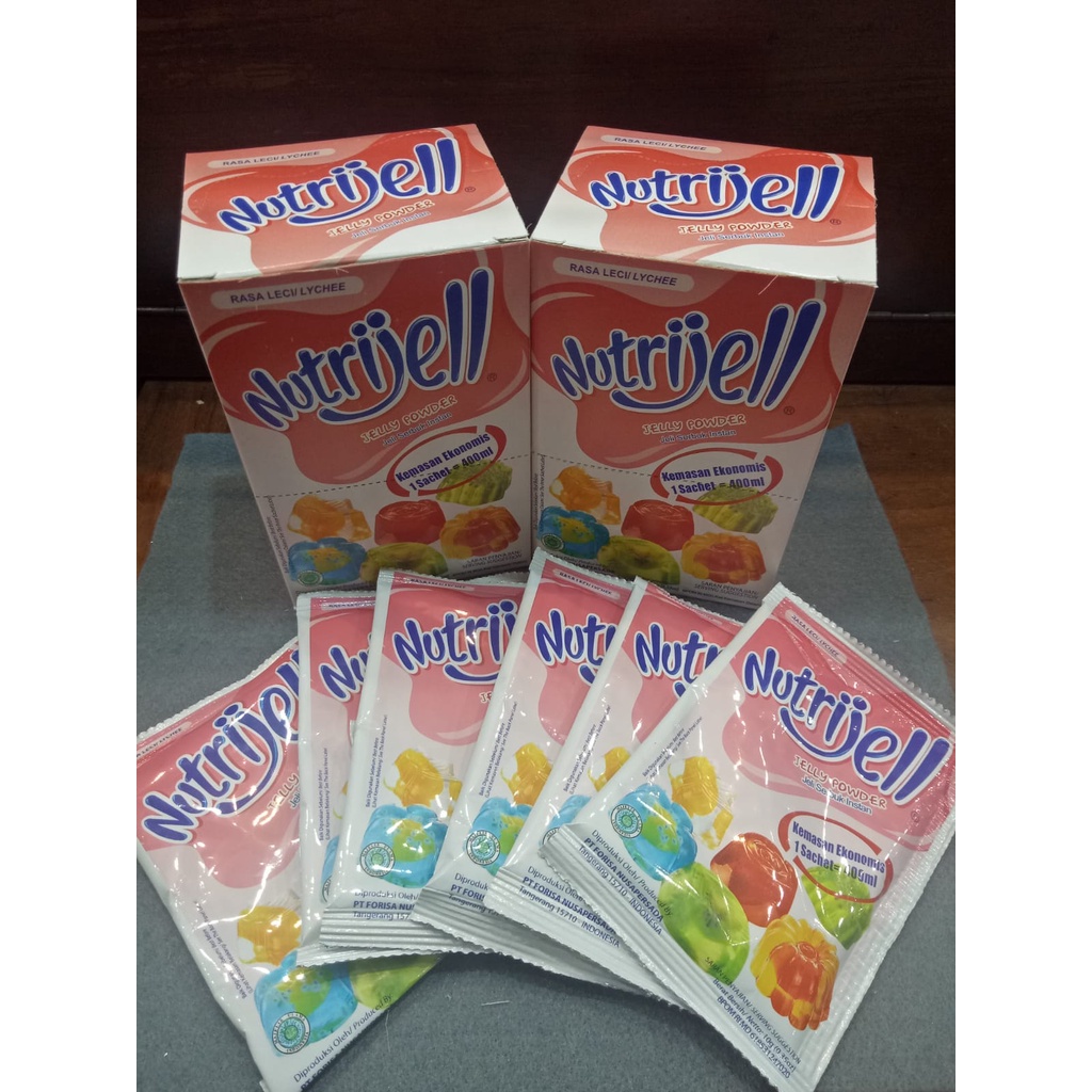 Kendi Mart - Nutrijell 10 gr Jelly Powder Nutrijel kemasan ekonomis varian rasa buah - NUTRIJELL EKONOMIS