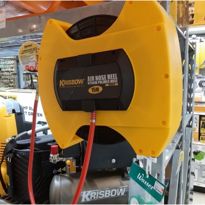 AUTOMATIC AIR HOSE REEL 15M HYBRID POLI KRISBOW 10085431