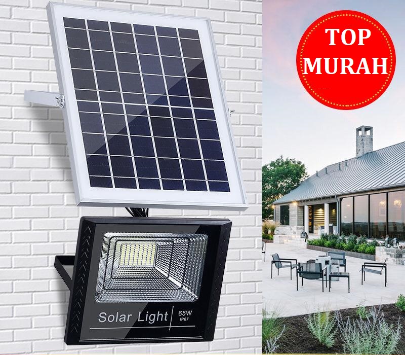 FLASH SALE! LAMPU SOROT SOLAR CELL LED TENAGA SURYA LAMPU TENAGA MATAHARI LAMPU SOROT 85W Outdoor *Barang spot