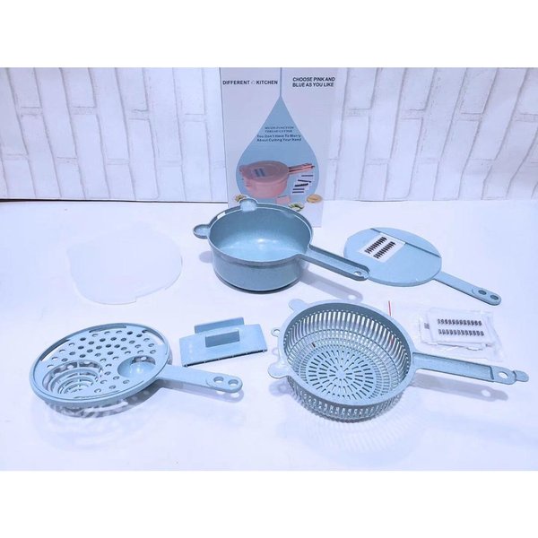 Alat Pemotong Sayur 8 In 1 Multifungsi Parutan multifungsi pemotong buah dapur pisau [import]