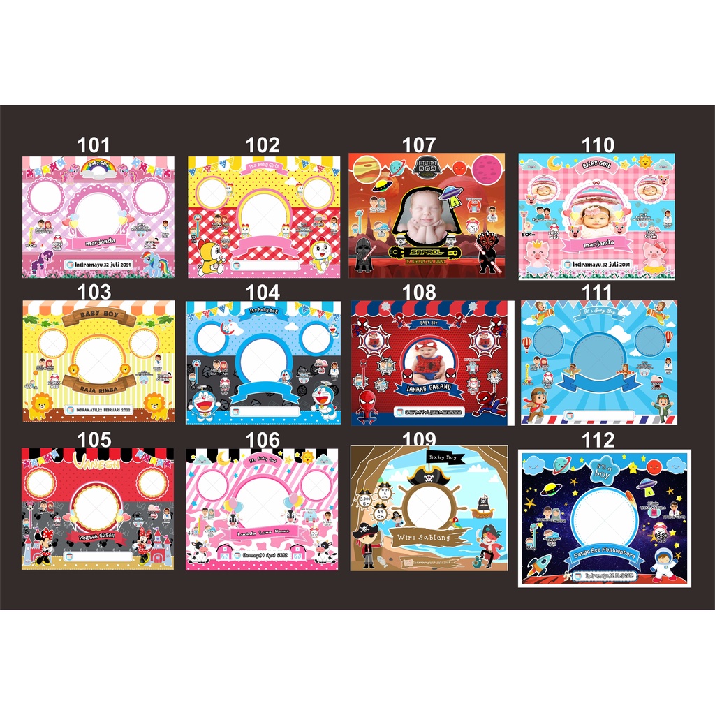 CETAK BIODATA BAYI UKURAN BESAR 17R/12Rs (48x32)cm-26