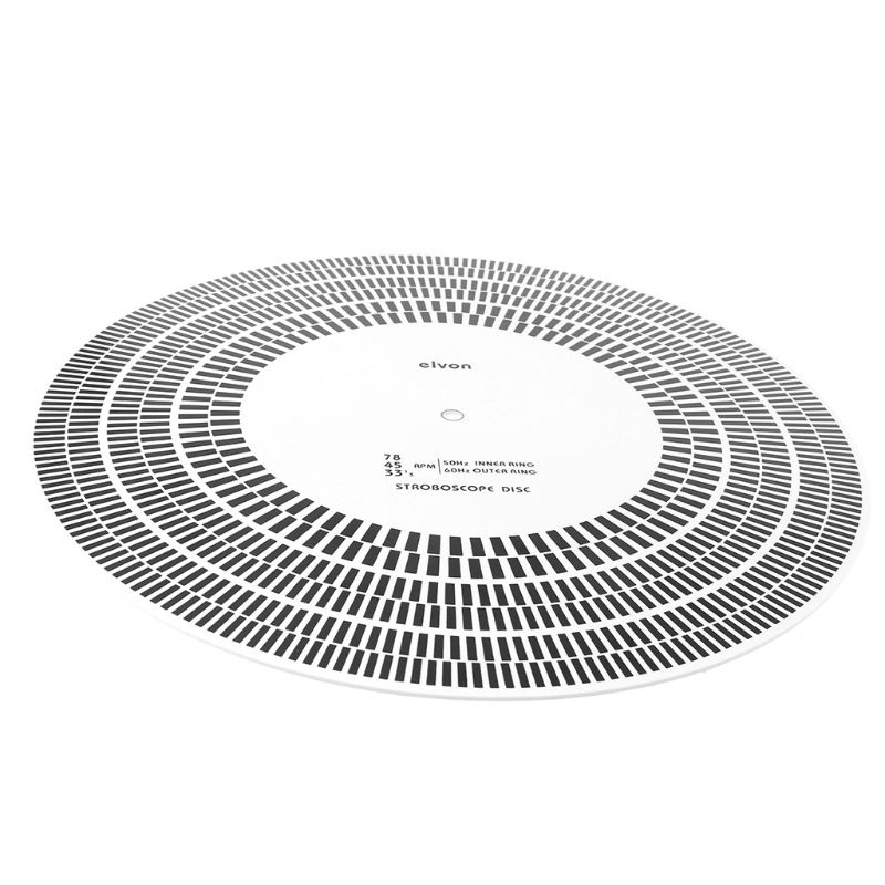 btsg LP Vinyl Record Turntable Phono Tachometer Calibration Strobe Disc Stroboscope Mat 33 45 78 RPM