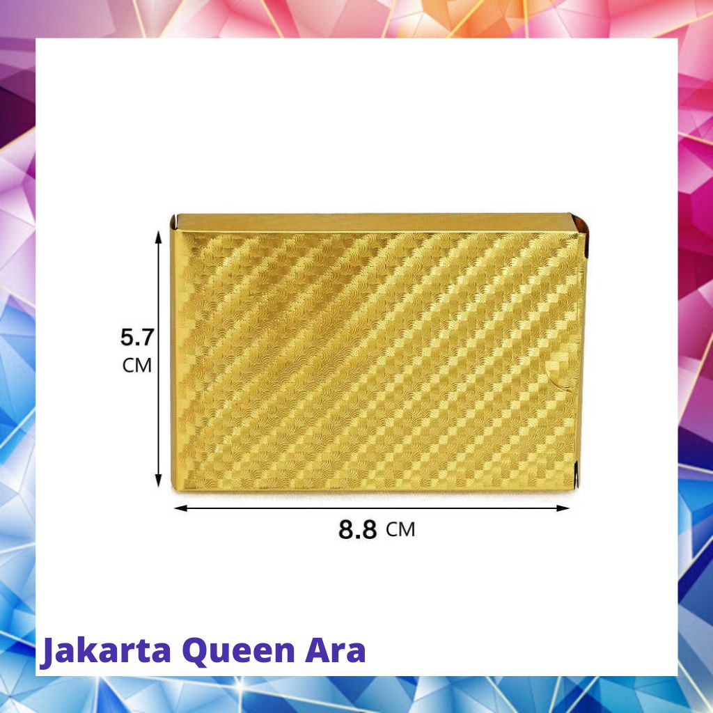 Kartu Remi Poker Lapisan Gold Foil - THKK9273