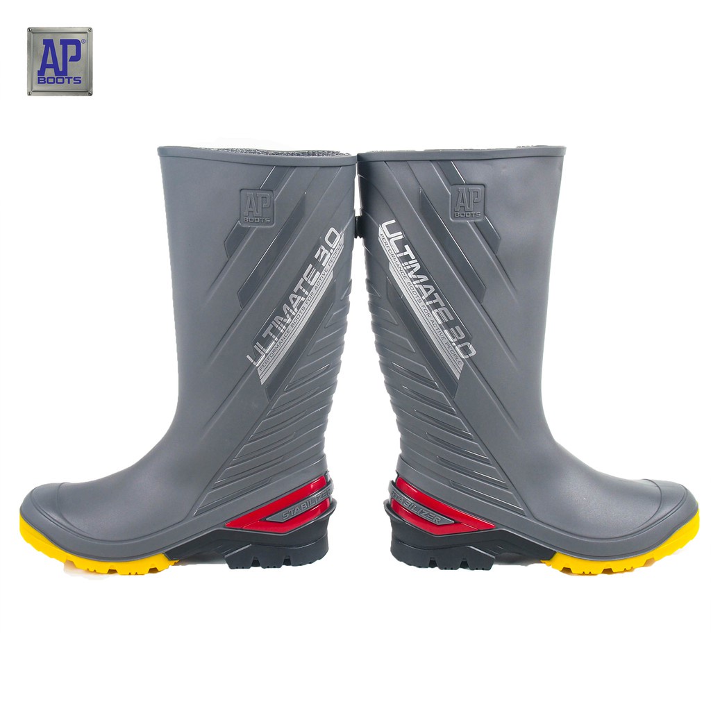 Ap Boots Ultimate 2015 3.0 Sepatu Safety Boot Panjang Anti Air Hijau Abu Hitam Orange