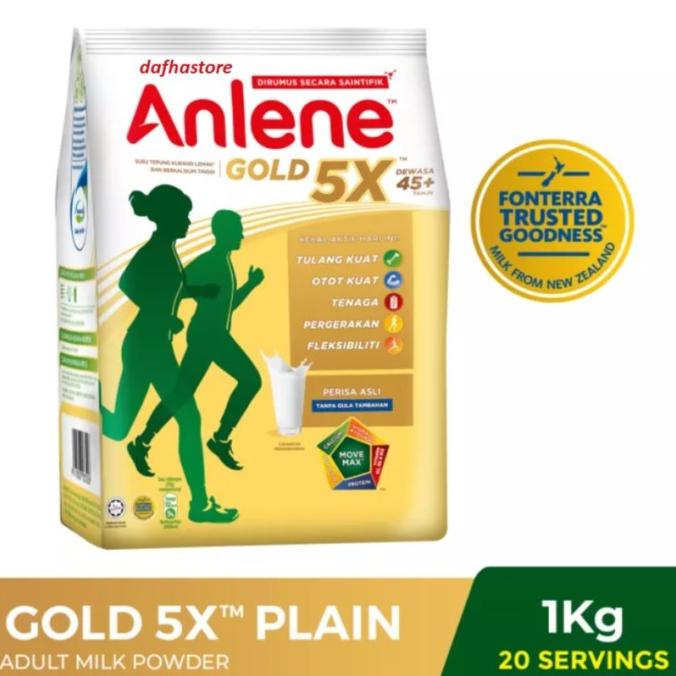 

BAYAR COD Susu Anlene Gold 5X Malaysia Orang Tua Usia 45+ / Low Fat Milk Powder